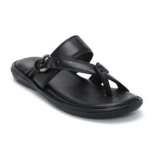Men's Genuine Leather Cross-Strap Slippers - CN16
