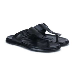 Men's Genuine Leather Slippers CN 81 ?C V-Toe Design with Cushioned Insole