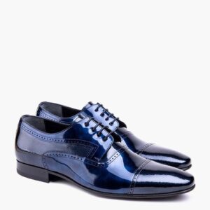 Sleek Lace Up Navy-Grey